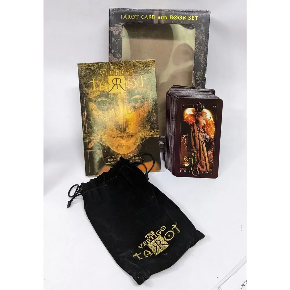 Vertigo Tarot Box Set Deluxe with Black Velvet Bag - Opened but Unused - Picture 1 of 9